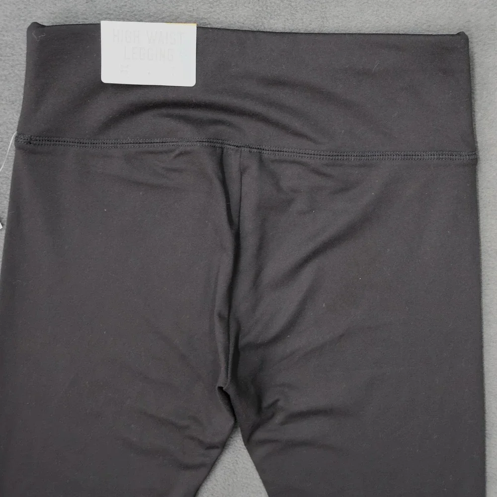 Justice Active Leggings Kids Size L 12/14 Black New High Waist 4-Way Stretch